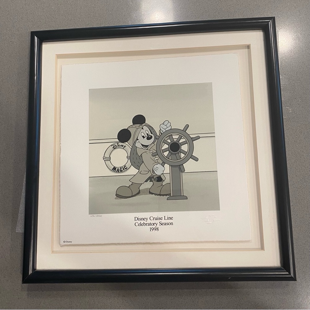 Disney Cruise Line Inaugural sailing 1998 artwork